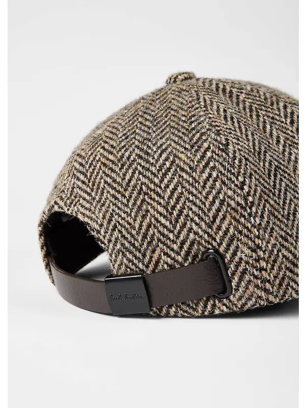 Paul Smith Men's Harris Tweed Wool Cap - Brown Image 3