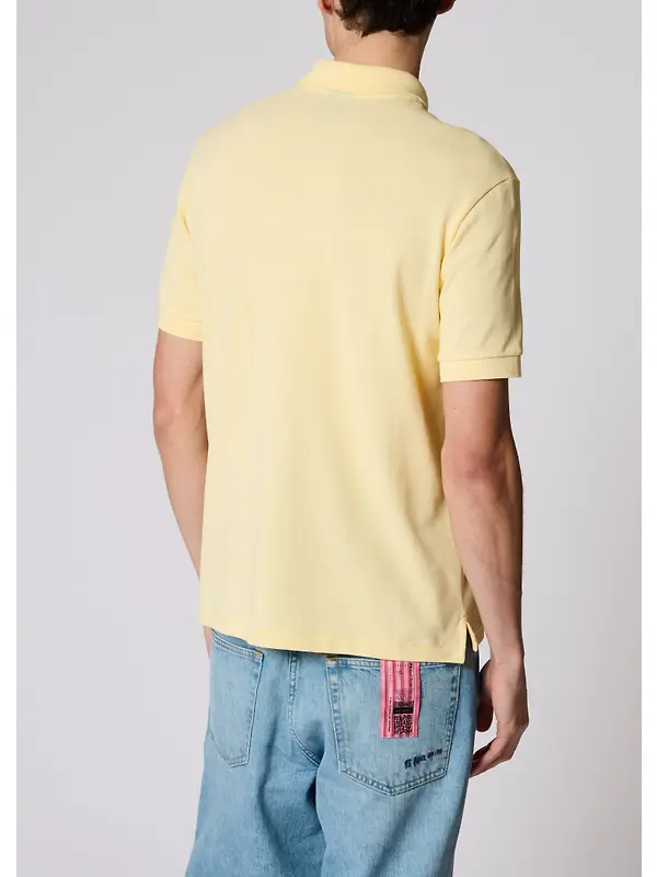 Paul Smith Men's Organic Cotton Zebra Polo Shirt - Pale Yellow Image 3