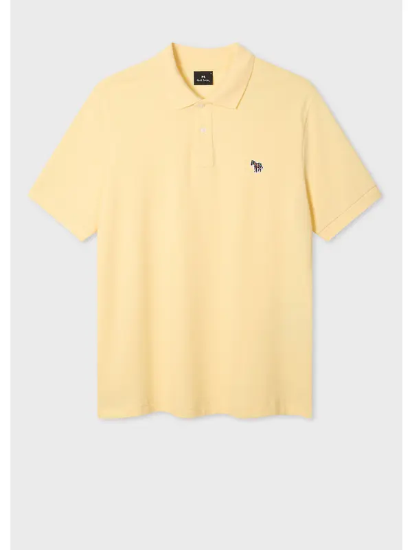 Paul Smith Men's Organic Cotton Zebra Polo Shirt - Pale Yellow Image 5