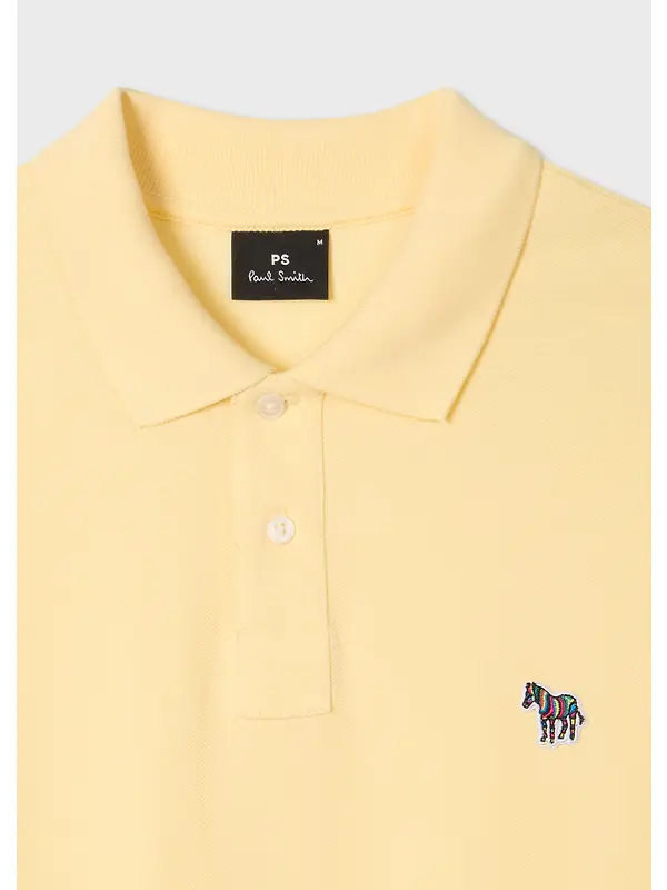 Paul Smith Men's Organic Cotton Zebra Polo Shirt - Pale Yellow Image 6