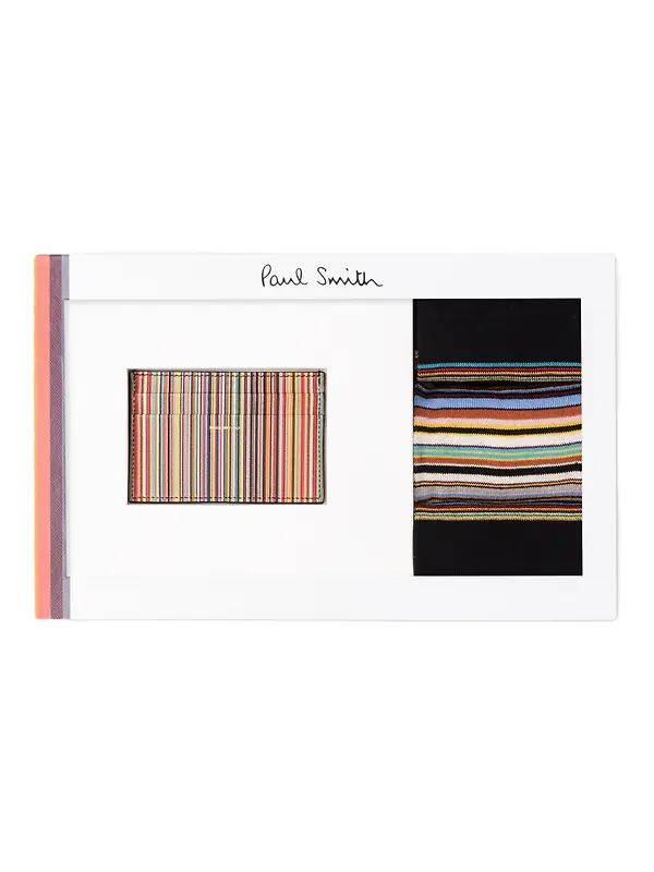 Paul Smith Men's Sock & Card Case Gift Set - Black Image 1