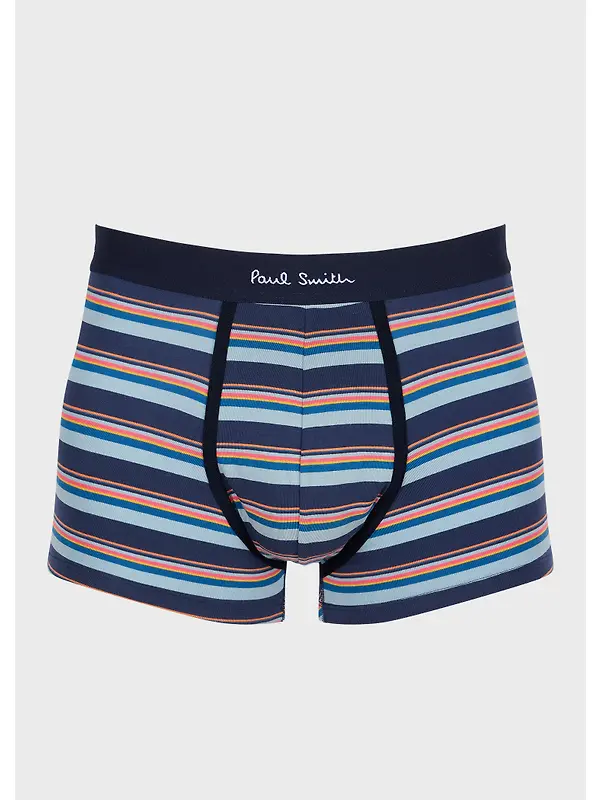 Paul Smith Men's Stripe/Plain Trunks 5 Pack - Mixed Image 2