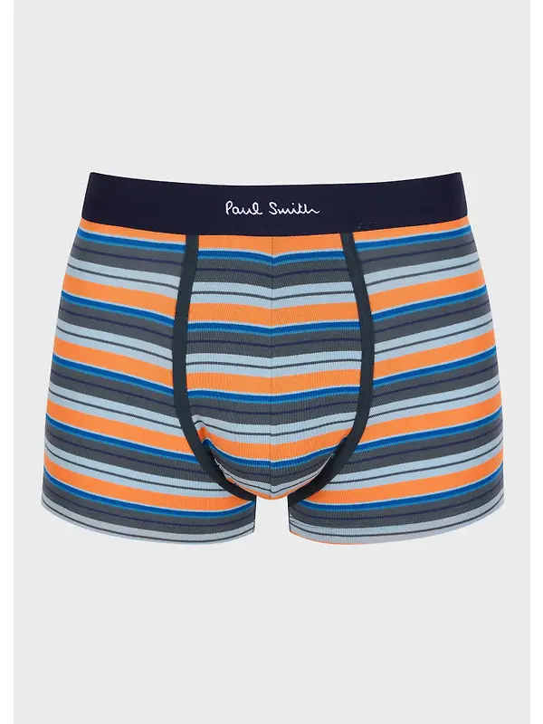 Paul Smith Men's Stripe/Plain Trunks 5 Pack - Mixed Image 10