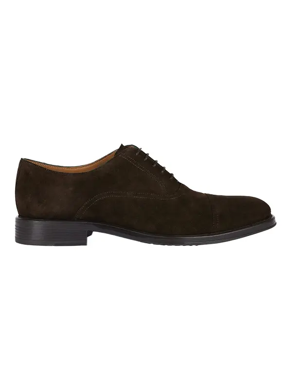 Paul Smith Men's Timothy Derby Shoes - Dark Brown Suede Image 1