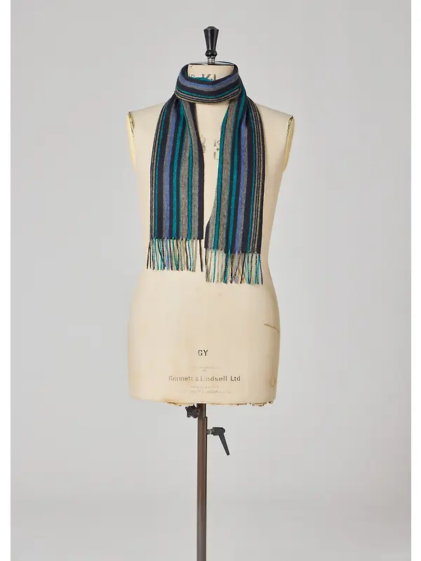 Paul Smith Men's Trent Stripe Scarf - Black Image 5