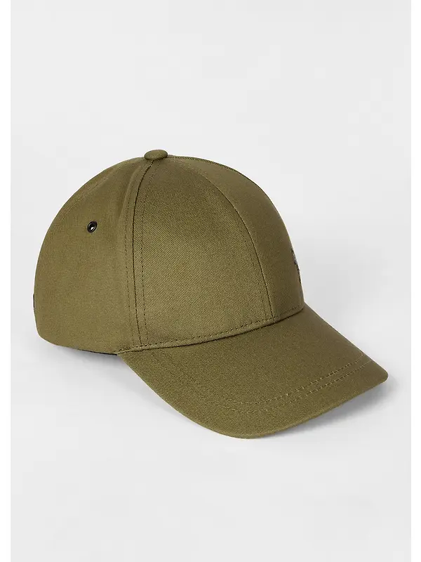 Paul Smith Men's Zebra Baseball Cap - Military Green Image 2
