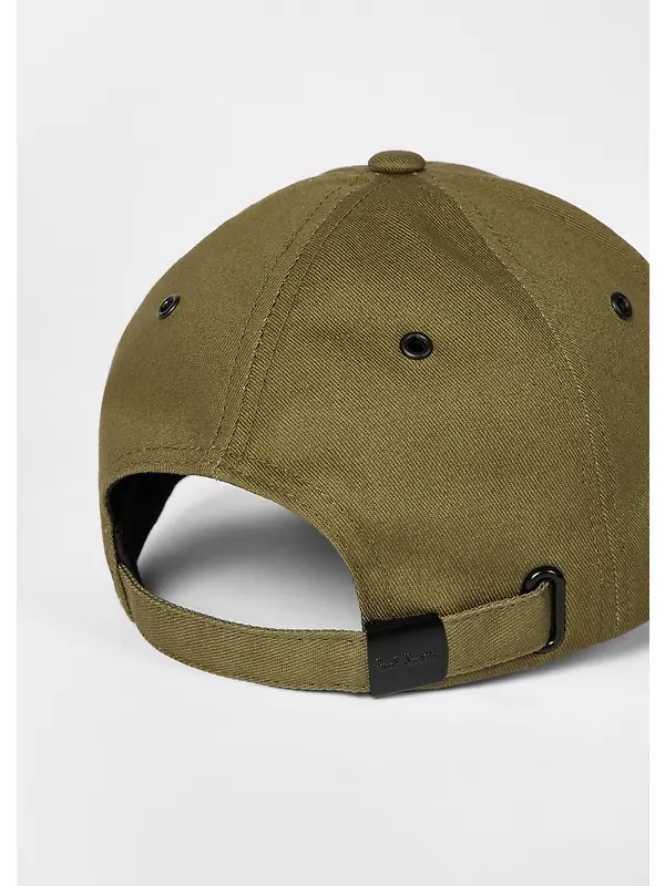 Paul Smith Men's Zebra Baseball Cap - Military Green Image 4