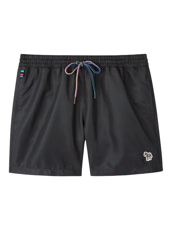 Paul Smith Men's Zebra Logo Swim Shorts - Black Image 1