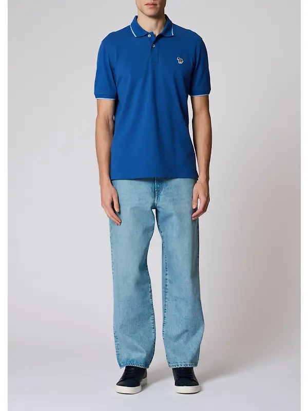 Paul Smith Men's Zebra Reg Fit Polo Shirt - Cobalt Blue Image 2