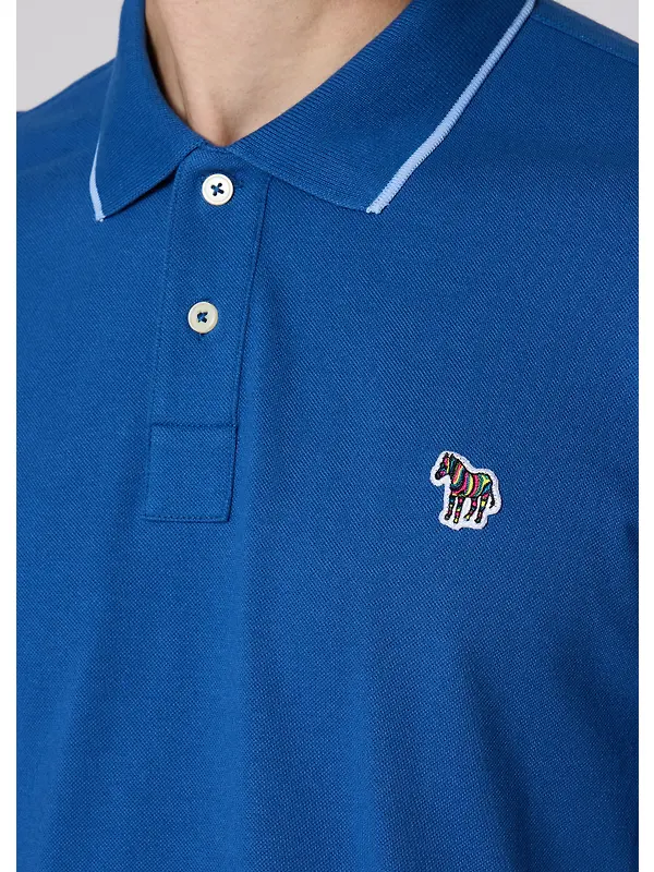 Paul Smith Men's Zebra Reg Fit Polo Shirt - Cobalt Blue Image 4