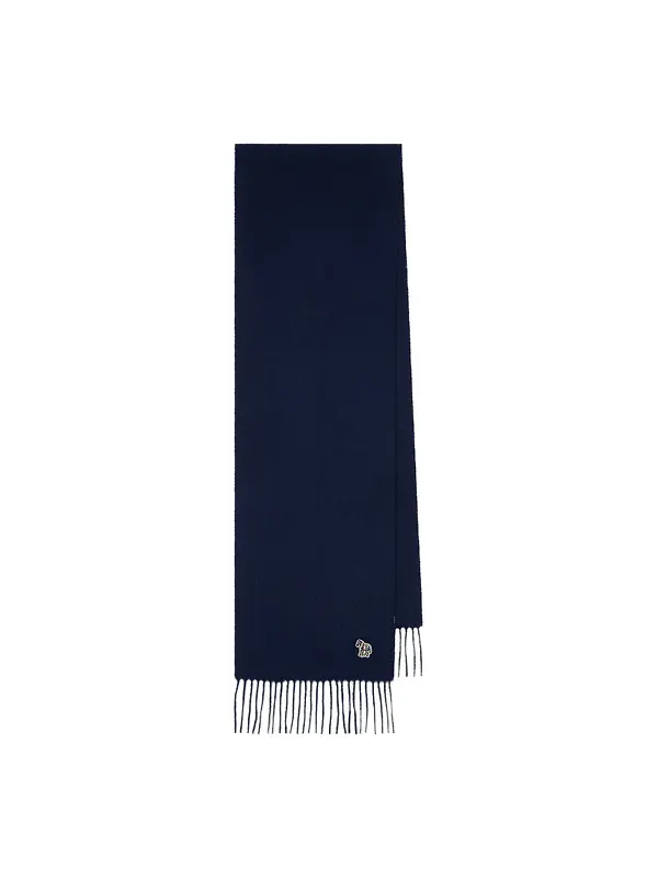 Paul Smith Men's Zebra Scarf - Navy Image 1