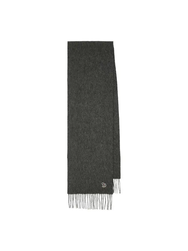 Paul Smith Men's Zebra Scarf - Slate Image 1