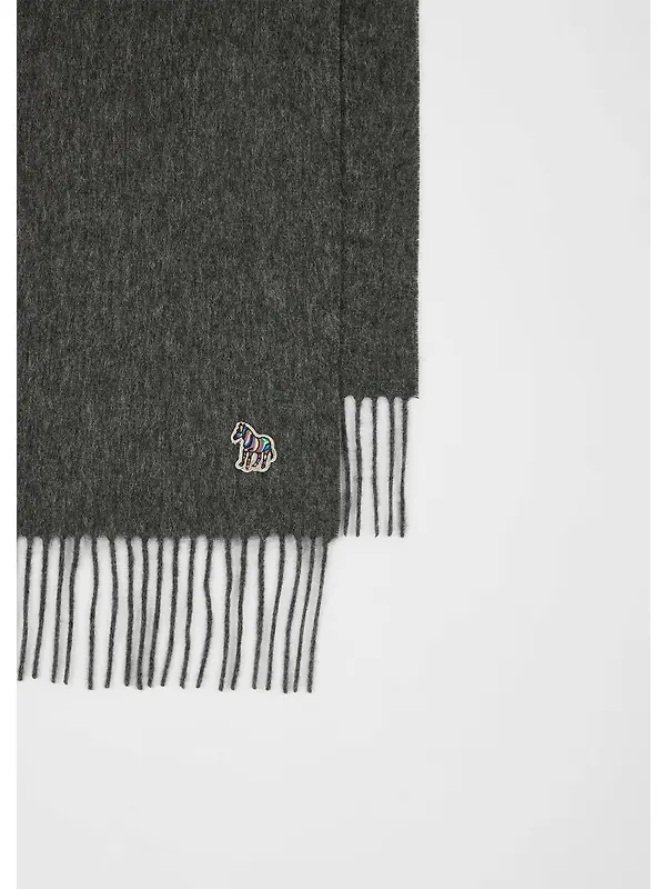 Paul Smith Men's Zebra Scarf - Slate Image 2