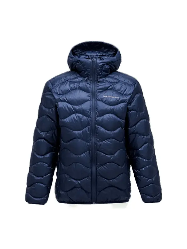Peak Performance Men's Helium Down Hooded Jacket - Blue Shadow Image 1