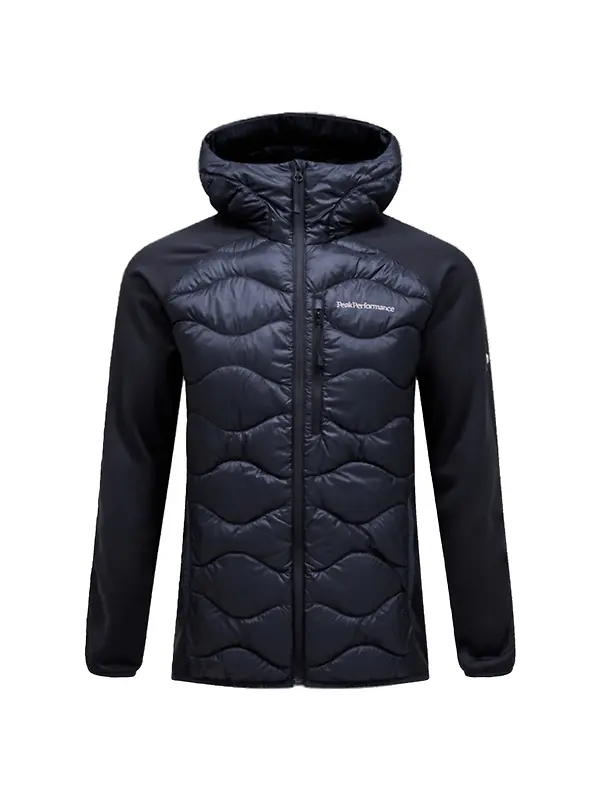 Peak Performance Men's Helium Down Hybrid Hooded Jacket - Black Image 1