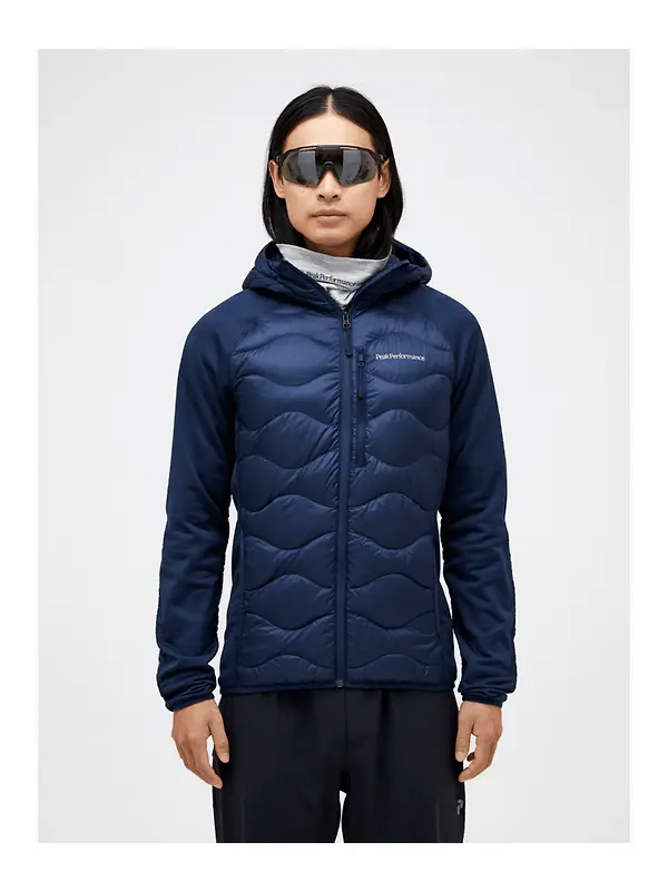 Peak Performance Men's Helium Down Hybrid Hooded Jacket - Blue Shadow Image 2