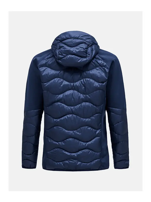 Peak Performance Men's Helium Down Hybrid Hooded Jacket - Blue Shadow Image 8