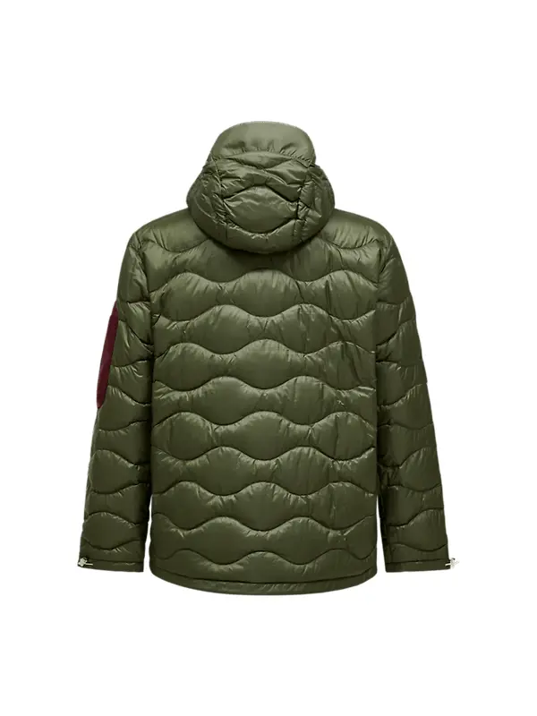 Peak Performance Men's Helium Utility Down Hooded Jacket - Pine Needle/Mosswood Image 8