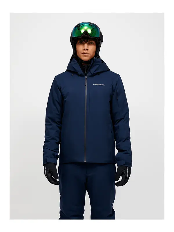 Peak Performance Men's Maroon HIPE 2L Insulated Shell Jacket - Blue Shadow Image 2