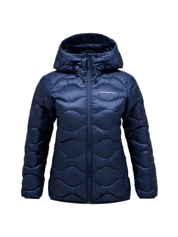 Peak Performance Women's Helium Down Hooded Jacket - Blue Shadow Image 1