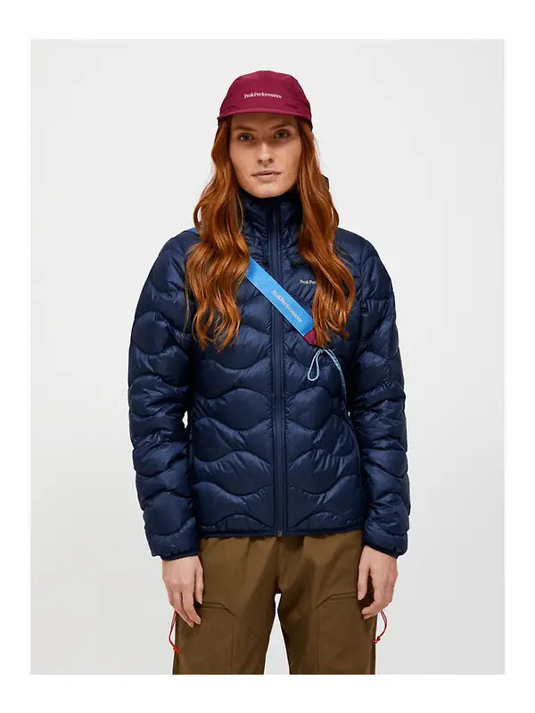 Peak Performance Women's Helium Down Hooded Jacket - Blue Shadow Image 2