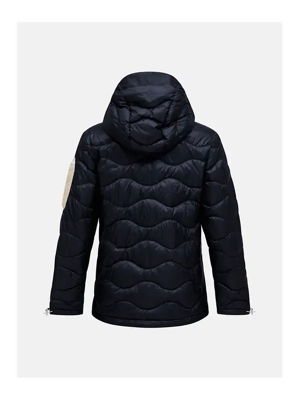 Peak Performance Women's Helium Utility Down Hooded Jacket - Black/Sand Fog Image 9
