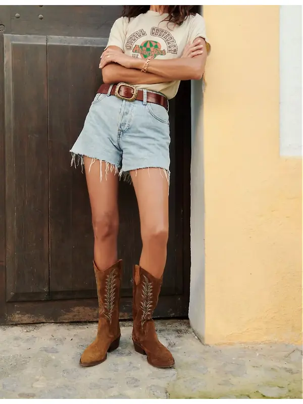 Penelope Chilvers Women's Goldie Embroidered Cowboy Boots - Peat Image 3