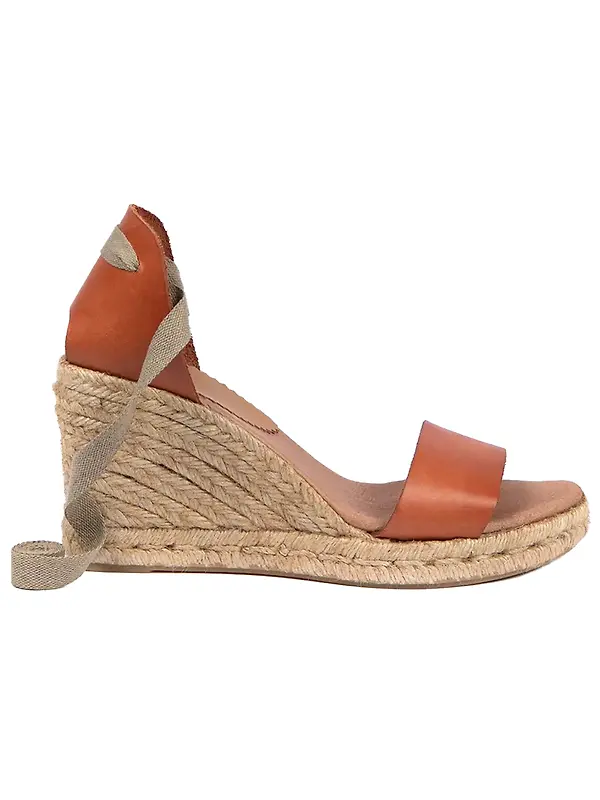 Penelope Chilvers Women's Brook Leather Espadrilles - Tan Image 1