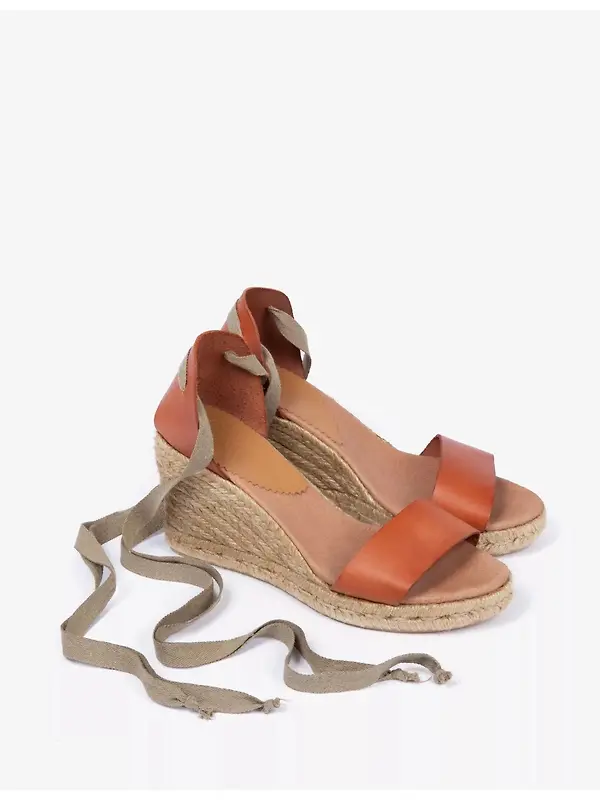 Penelope Chilvers Women's Brook Leather Espadrilles - Tan Image 3