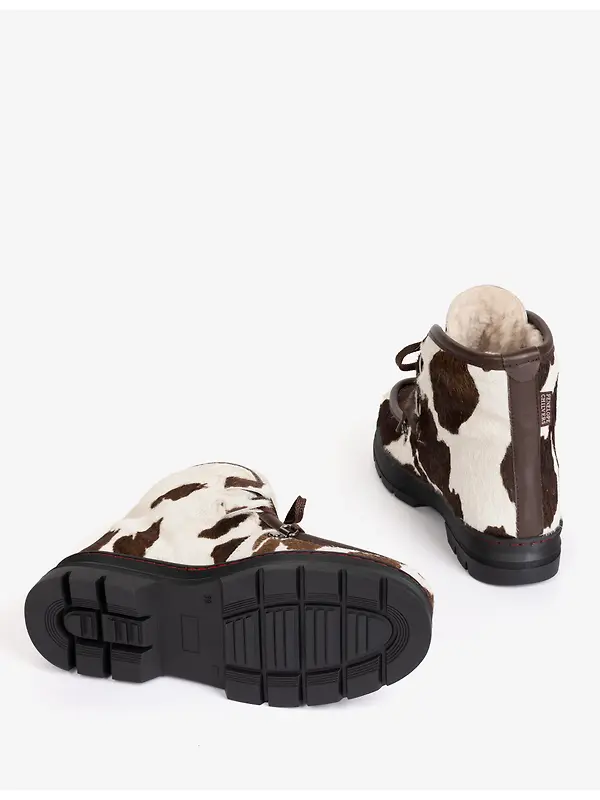 Penelope Chilvers Women's Incredible Friesian Shearling-Lined Boots - Brown/White Image 5