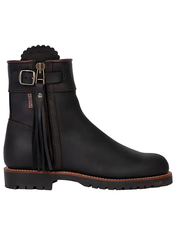 Penelope Chilvers Women's Inclement Cropped Tassel Boots - Black Image 1