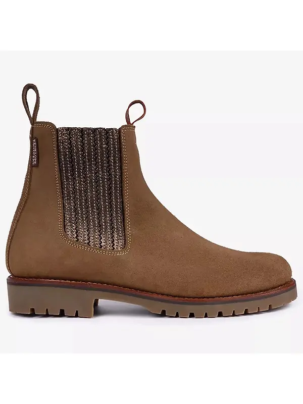Penelope Chilvers Women's Oscar Suede Chelsea Boots - Sesame/Bronze Image 1