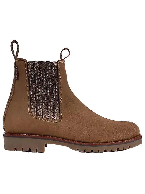 Penelope Chilvers Women's Oscar Suede Chelsea Boots - Sesame/Bronze Image 1