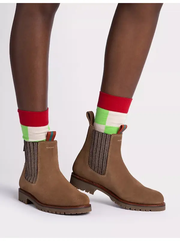 Penelope Chilvers Women's Oscar Suede Chelsea Boots - Sesame/Bronze Image 2