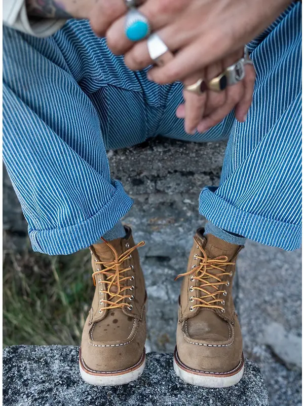 Red Wing Classic Moc Toe 6" Boot Mohave Leather - Olive - Style 8881 Image 8