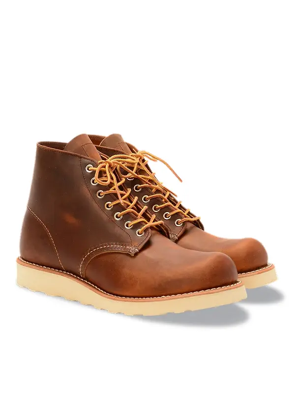 Red Wing Men's Round Toe Boots - Copper Rough & Tough - Style 9111 Image 2