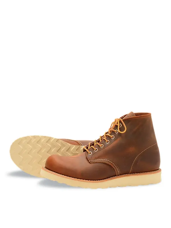 Red Wing Men's Round Toe Boots - Copper Rough & Tough - Style 9111 Image 4