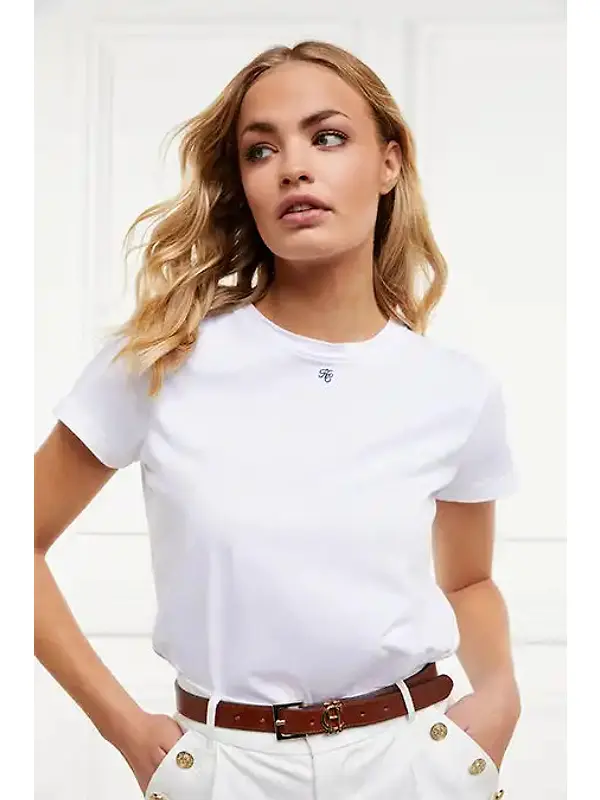 Holland Cooper Women's Monogram Tee - White Image 5
