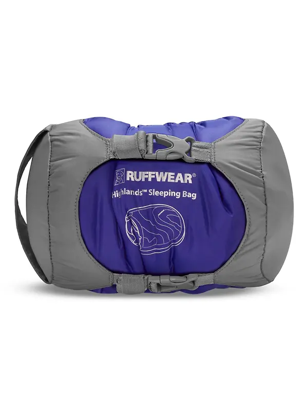 RUFFWEAR Highlands Dog Sleeping Bag - Huckleberry Blue Image 7