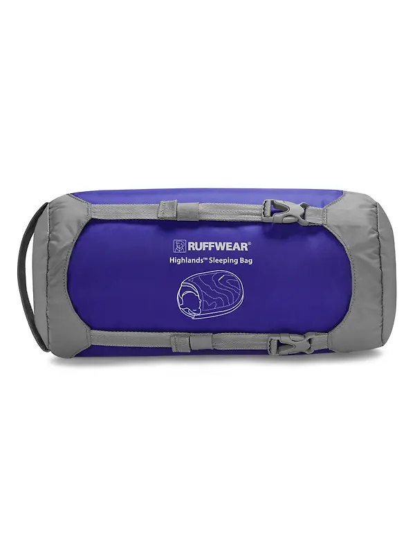 RUFFWEAR Highlands Dog Sleeping Bag - Huckleberry Blue Image 9