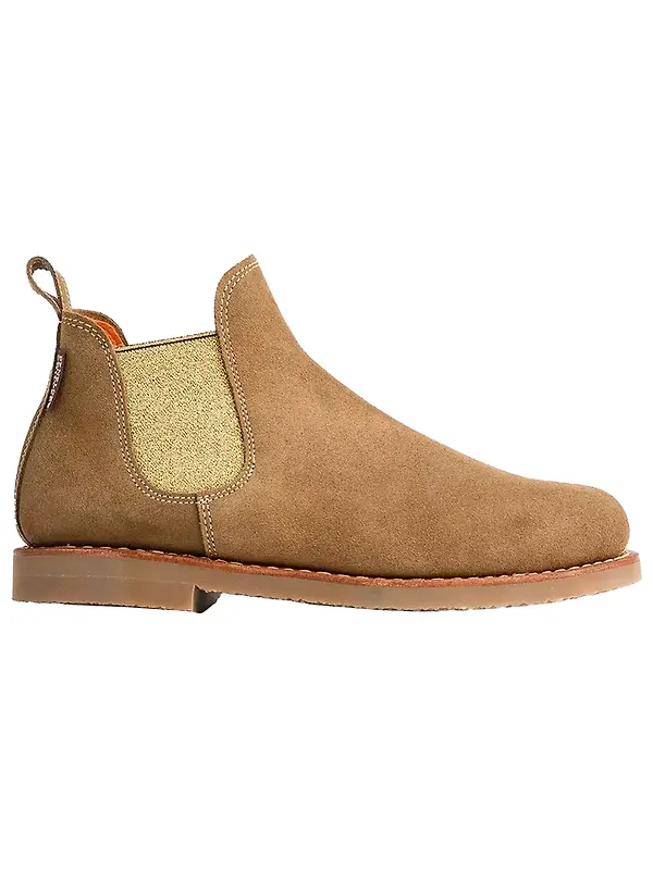 Penelope Chilvers Women's Safari Suede Boots - Truffle/Gold Image 1