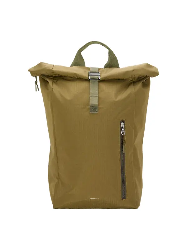 Sandqvist Grid Rolltop Backpack 16" - Military Olive Image 1