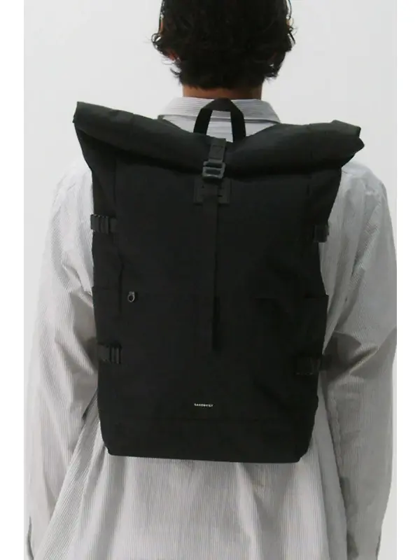 Sandqvist Icon Rolltop Backpack L 26L 16" - Black Image 10
