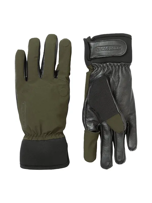 Sealskinz Broome Waterproof All Weather Shooting Gloves - Olive Image 1