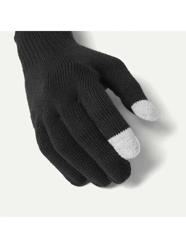 Sealskinz Hanworth Solo Merino Gloves - Black Image 2