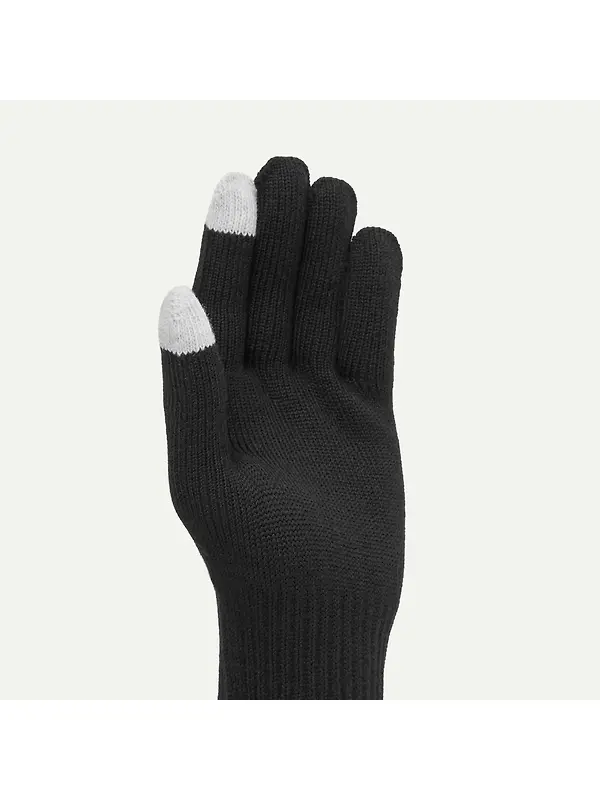 Sealskinz Hanworth Solo Merino Gloves - Black Image 3