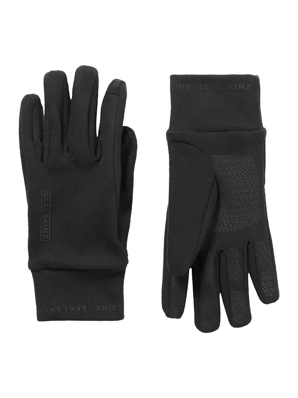 Sealskinz Lenwade Single Layer Micro Fleece Gloves - Black Image 1