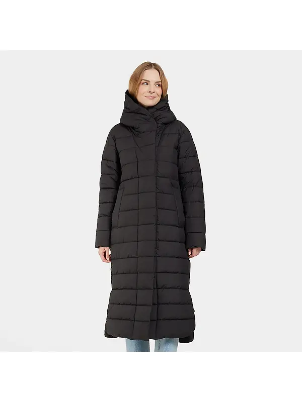 Didriksons Women's Stella Long Parka - Black Image 2