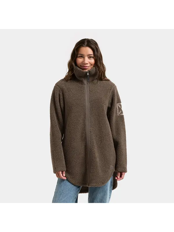 Didriksons Women's Umi Full-Zip Jacket  - Dark Mocha Image 2