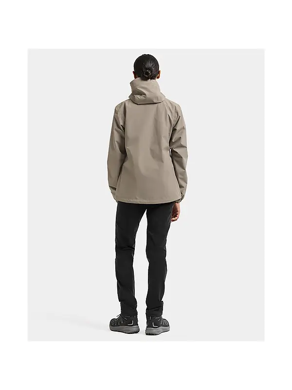 Didriksons Women's Varja Waterproof Jacket - Ash Brown Image 6